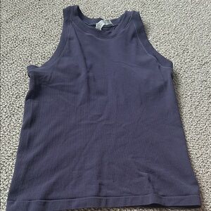 Purple Athleta Ribbed Tank